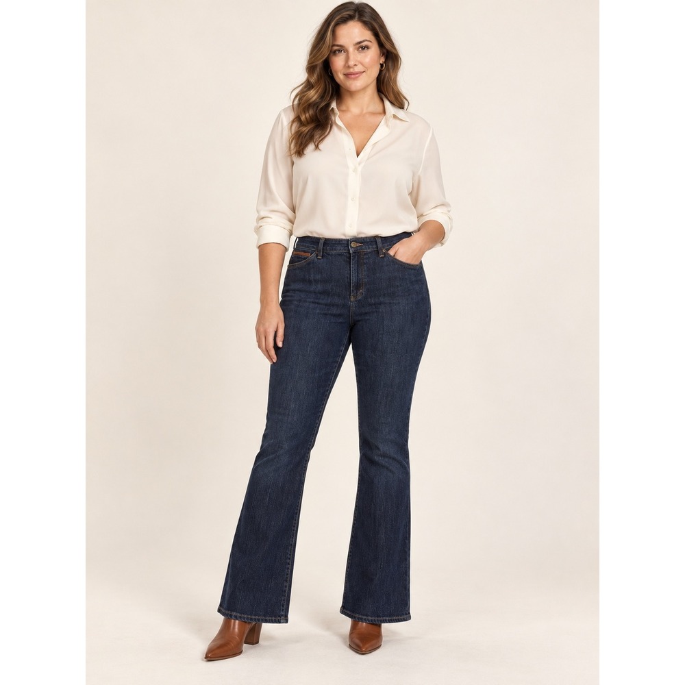 Lauren Ralph Lauren Jeans Womens 12 Dark Wash Bootcut Flare Stretch 31"